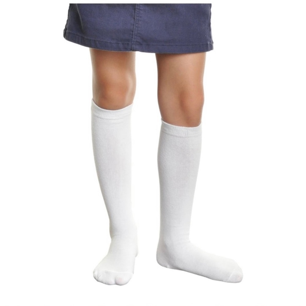 Kids Angelina Knee High Socks, NWT. School/uniform, Cosplay, Halloween. White